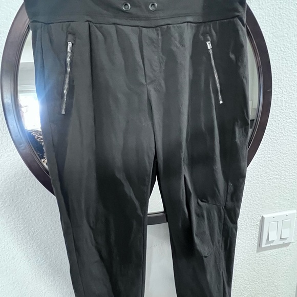 Athleta Joggers with zippers Black Pants - Picture 1 of 3